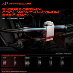 A-Premium expansion valve side profile highlighting durable aluminum construction