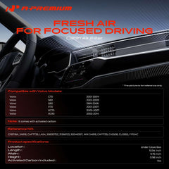 A-Premium top view with dimensions visible for correct Volvo under-glove-box fit