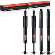 A-Premium packaged front and rear shock set showing contents and labels benefiting buyer clarity