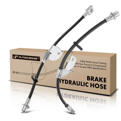 A-Premium front brake hose front view showing fitment and ready-to-install benefit