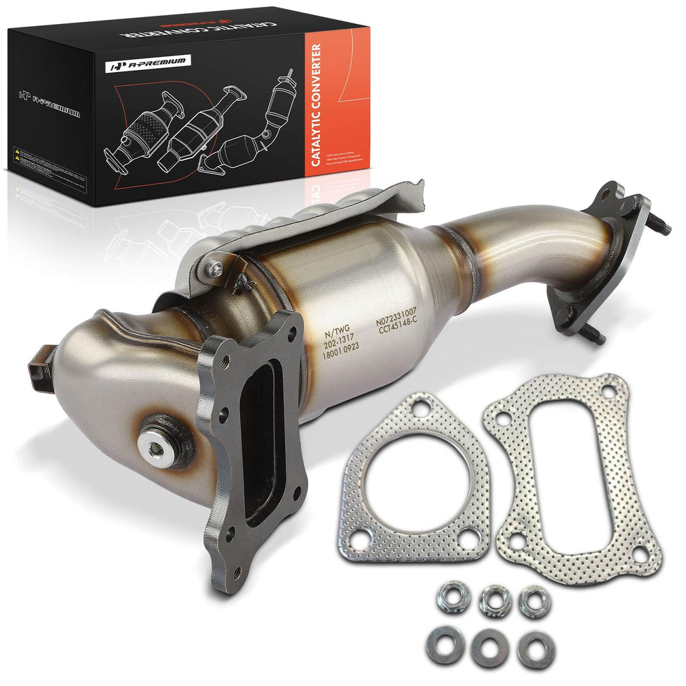 A-Premium front view showing converter fit and easy replacement benefit