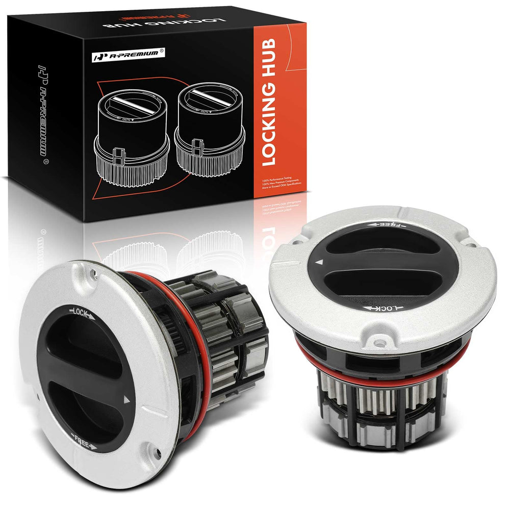 A-Premium front hub assembly front view showing fit and durability