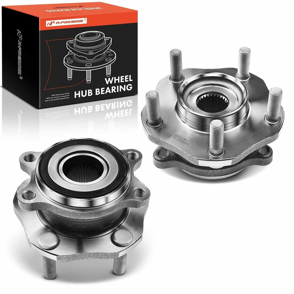 A-Premium front hub assembly front view showing complete unit and fitment benefits