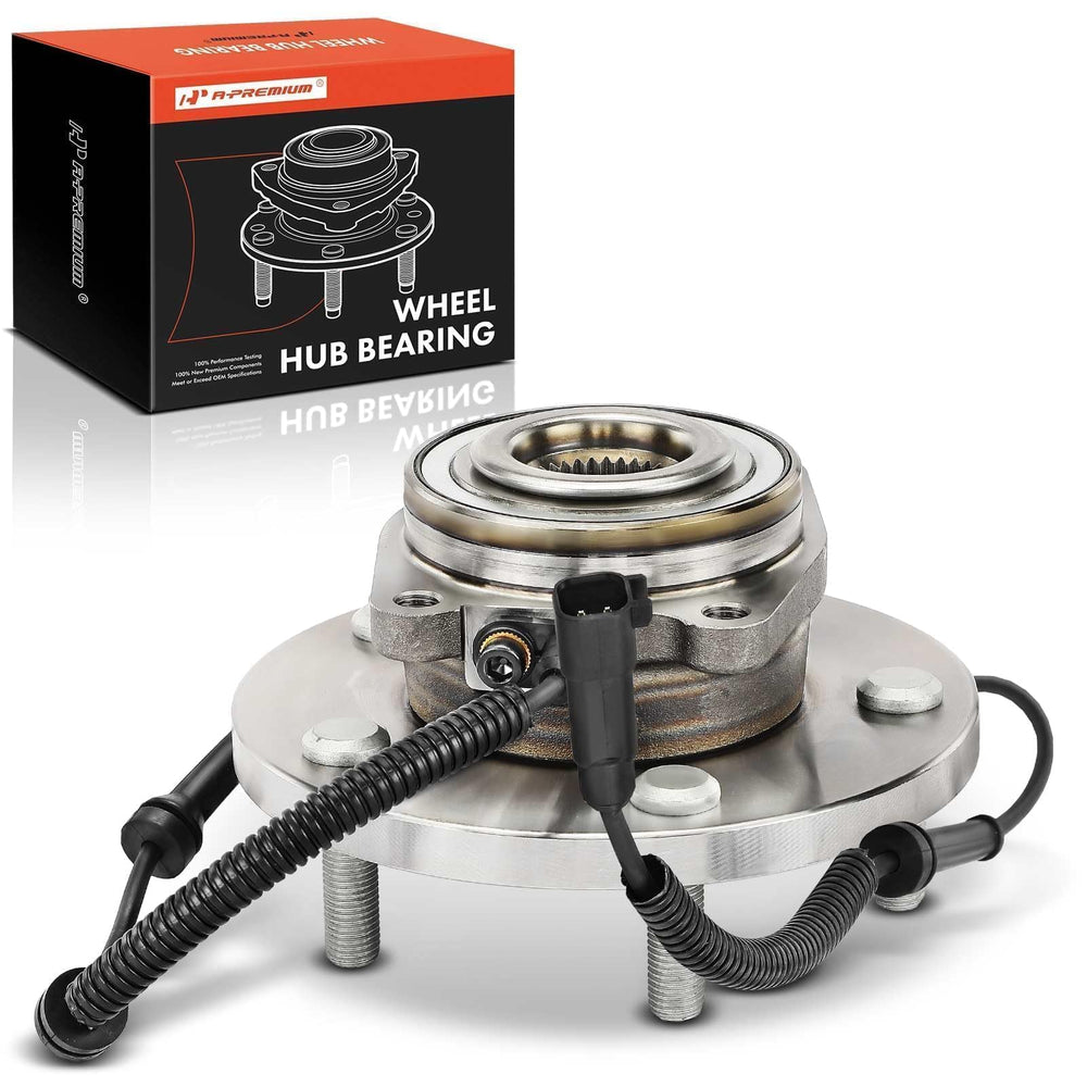 A-Premium front hub assembly front view showing direct-fit benefit
