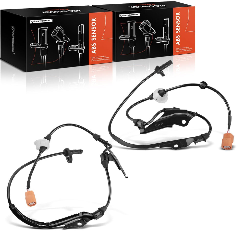 A-Premium packaged front left right sensor pair showing included components and fitment benefit