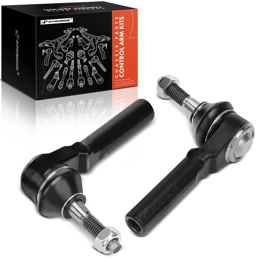 A-Premium front outer tie rod end front view showing fit and finish benefit