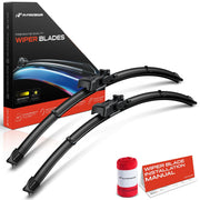 A-Premium front packaging showing 24" and 21" blades and towel for quick replacement