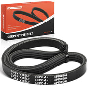 A-Premium front view of packaged A/C belt showing fitment and length benefits