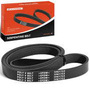 A-Premium front packaging view showing serpentine belt, clear fitment benefit
