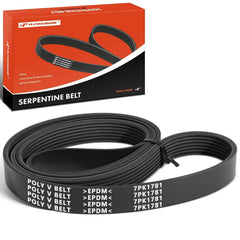A-Premium front packaging of serpentine belt showing model and fitment, ensuring correct replacement
