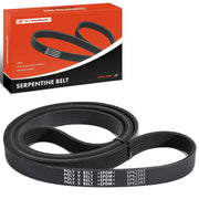A-Premium front view of serpentine belt showing packaging and clear fitment codes for reassurance