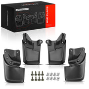 A-Premium front packaging showing Tacoma mud flaps protecting paint