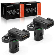 A-Premium front packaging showing two boxed camshaft sensors and benefits of reliable replacement