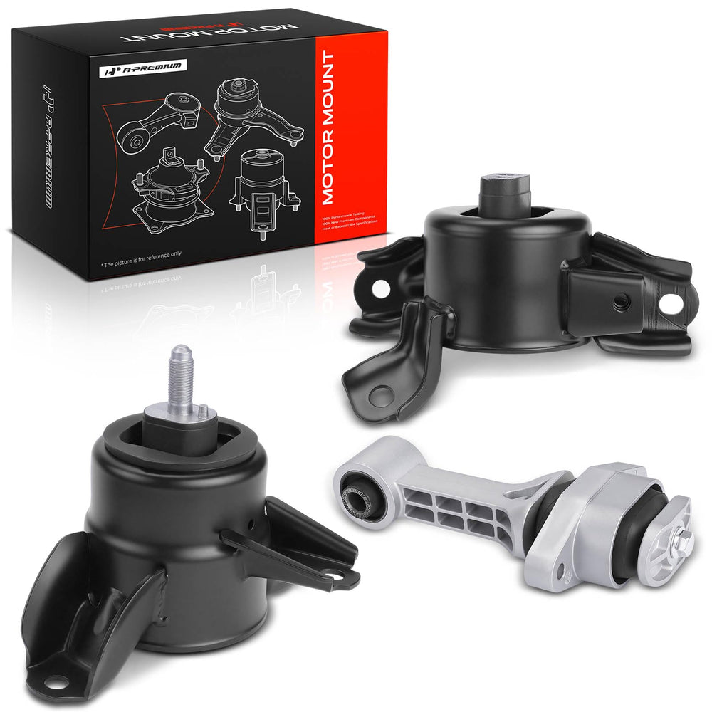 A-Premium front right motor mount packaging showing fitment benefit