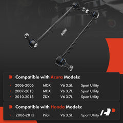 A-Premium front sway bar link front view illustrating solid fitment