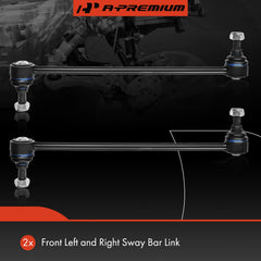 A-Premium sway bar link side profile highlighting durable steel shaft