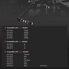 A-Premium side profile of stabilizer link highlighting robust steel shaft and durability