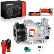 A-Premium front view compressor showing fit and ready for replacement