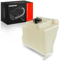 A-Premium front view overflow tank showing mounting points and OEM fit