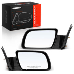 A-Premium front view of both mirrors showing black housings and factory-fit appearance