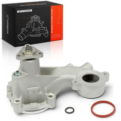 A-Premium front view water pump showing mounting points and fitment benefit