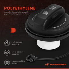 A-Premium fuel cap thread detail demonstrating precise fit for leak prevention