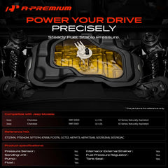 A-Premium top view highlighting label and connector for accurate electrical match