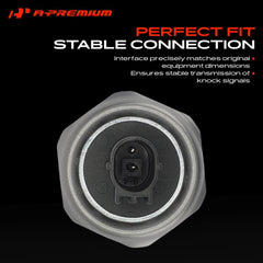 A-Premium detail of single blade terminal ensuring correct electrical fit