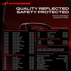 A-Premium close-up of left flat glass for accurate rear view benefit
