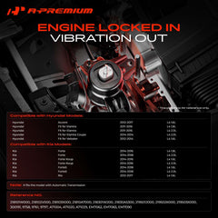 A-Premium left transmission mount close-up highlighting durable construction