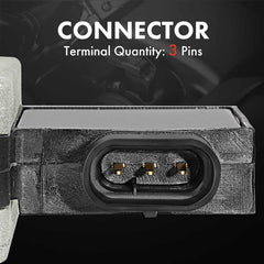 A-Premium side view showing four mounting holes and durable aluminum alloy flange for secure install