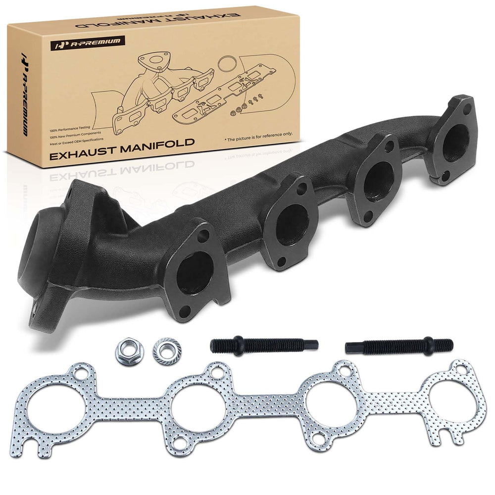 A-Premium front view of manifold showing exact bolt pattern and fit benefits