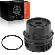 A-Premium front view of oil filter housing cap showing shape and fit benefits