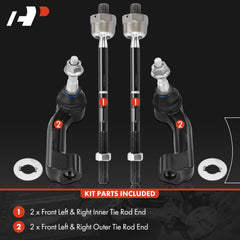 A-Premium outer tie rod close-up highlighting robust ball stud for longevity