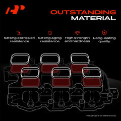 A-Premium PA66-GF33 molded gaskets top view highlighting heat resistant design