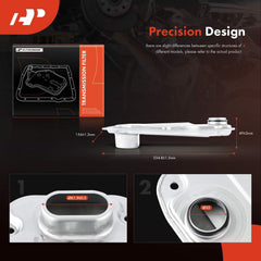 A-Premium pan gasket flat lay showing precise sealing profile for leak prevention