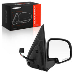 A-Premium passenger mirror front view showing chrome housing and fitment benefit