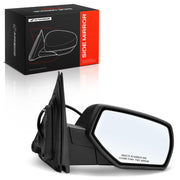 A-Premium passenger mirror front view showing clear convex glass and fitment benefit