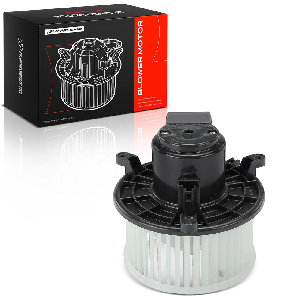 A-Premium front view of rear blower assembly showing exact OE fit and airflow