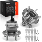 A-Premium front view of rear hub assembly showing flange and studs benefits alignment