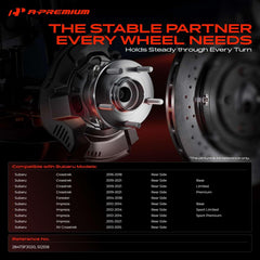 A-Premium hub backside detail highlighting splined axle interface for easy installation