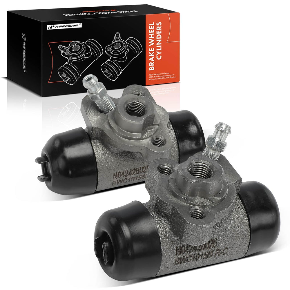 A-Premium front view of wheel cylinder showing mounting points and fitment benefit