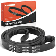 A-Premium serpentine belt front profile showing shape and ribs for correct fit
