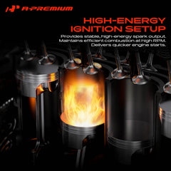 A-Premium iridium spark plug detail highlighting fine electrode for longevity