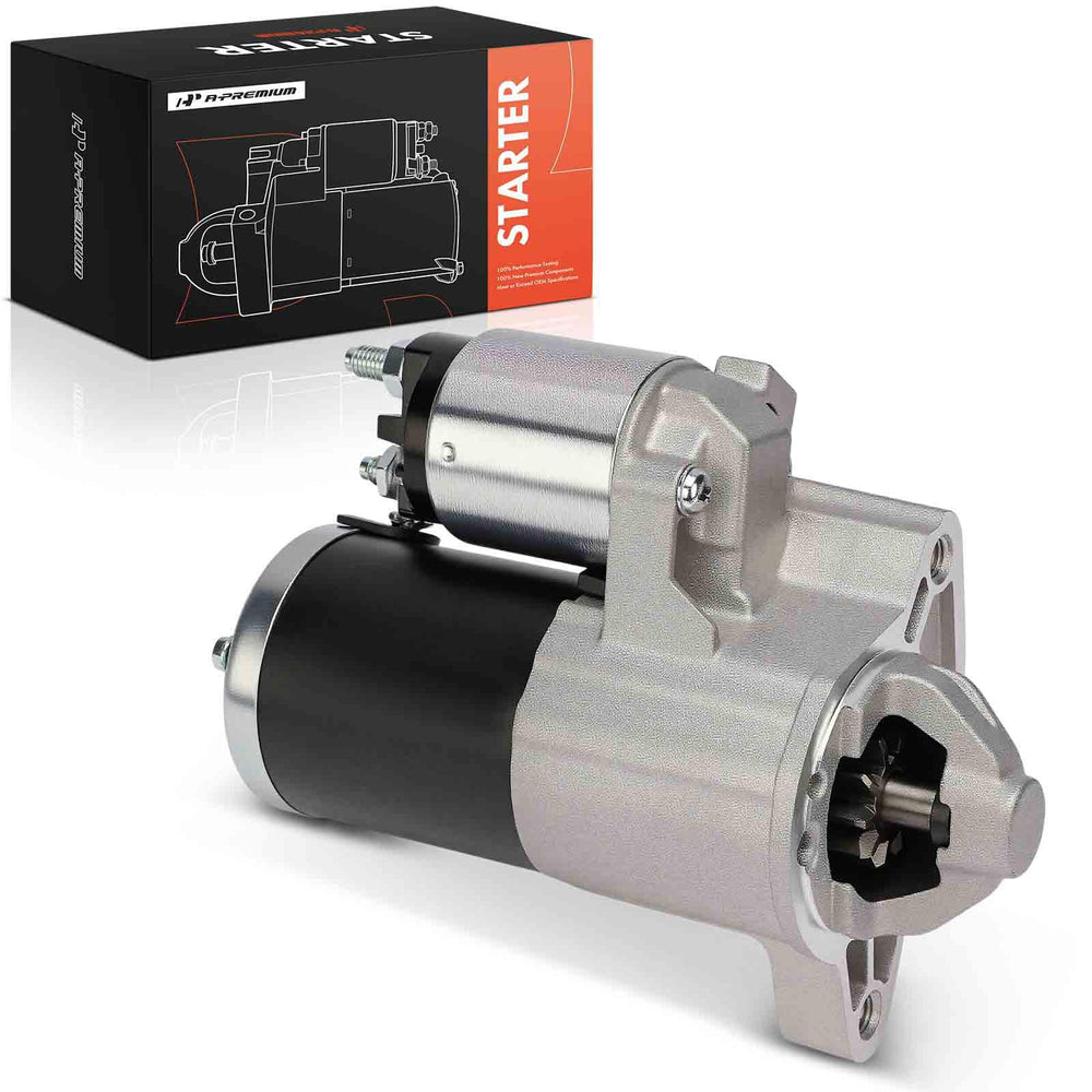 A-Premium starter front view showing compact design and reliable fit