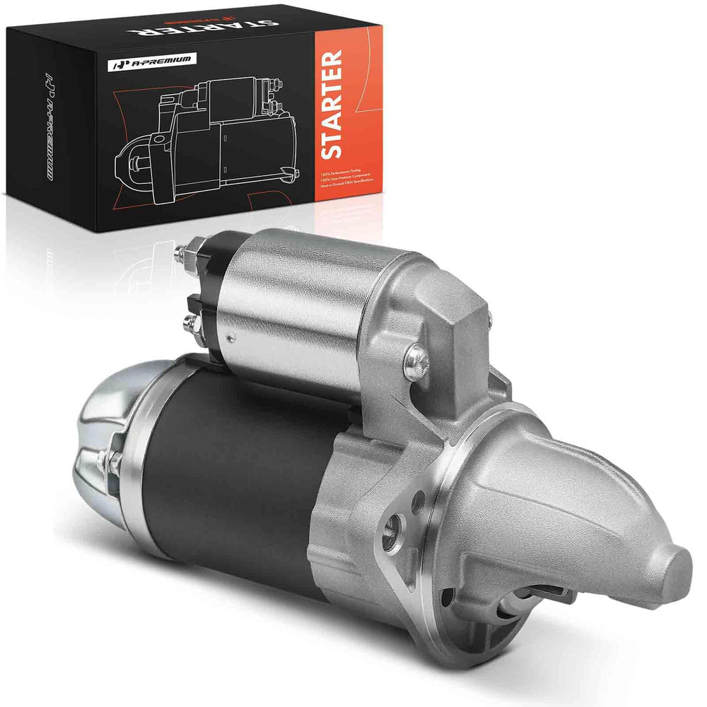 A-Premium starter front view showing bolt pattern for accurate fit