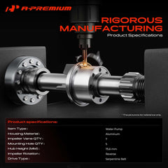 A-Premium steel impeller detail highlighting durable flow performance