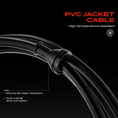 A-Premium exposed steel inner wire cross-section showing high-density strength