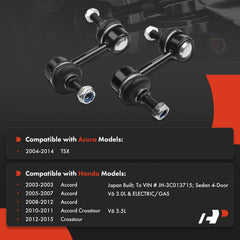 A-Premium front left sway bar link close-up showing fitment and durable construction benefit