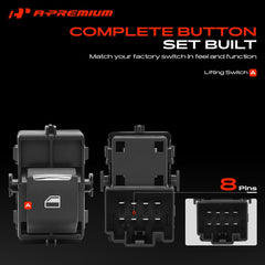 A-Premium side profile showing switch depth and plastic housing durability benefit